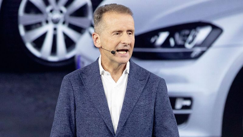 Bleibt er oder muss er gehen? Die Zukunft von Volkswagen-Chef Herbert Diess ist weiter offen.(Bild:  Volkswagen)