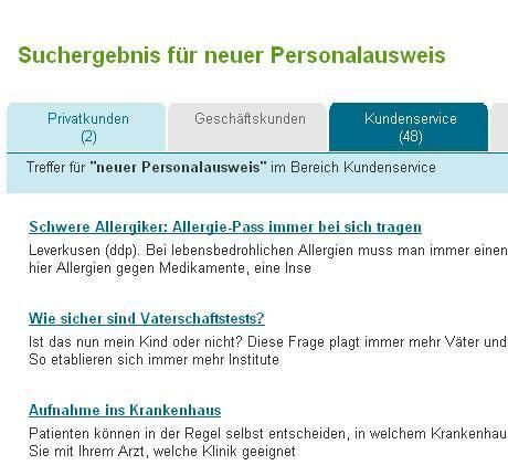 Überraschende Suchergebnisse bei der Gothaer Versicherung. (Archiv: Vogel Business Media)