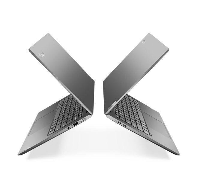 Das Yoga Slim 7i Pro X arbeitet mit Intel-Prozessoren der nächsten Generation, bis zu 32 GB LPDDR5 RAM und Nvidia Geforce RTX 3050 GPU.  (Lenovo)