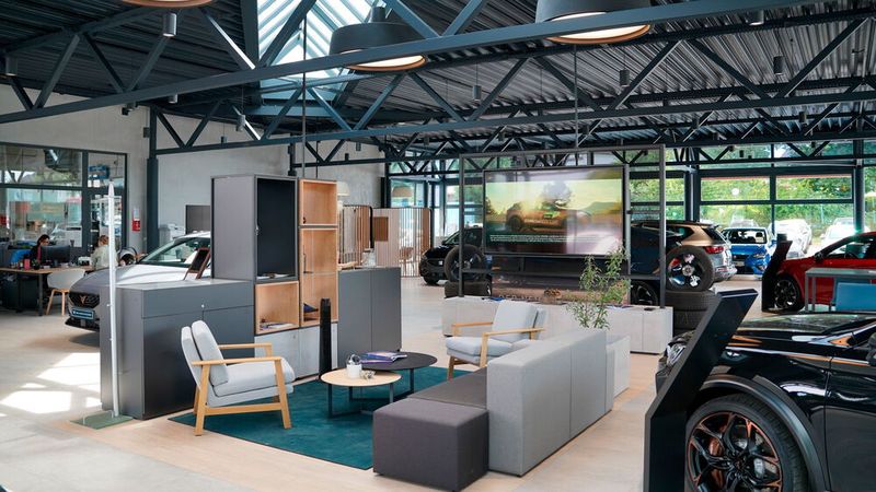 Der Cupra-Showroom in Bergkamen wurde zur Cupra-Garage umfunktioniert. (Bild: Heinen)