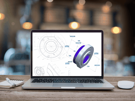 Solche Annotationen und Product Manufacturing Information (PMI) erkennt classmate Draw mit Künstlicher Intelligenz.(Bild:  Simus Systems)