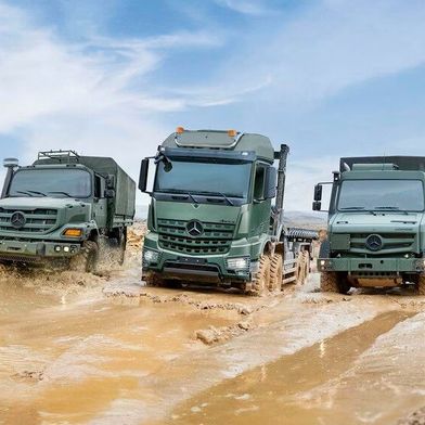 With these military trucks, for example, the newly founded company Daimler Truck Defence aims to use increased sales in the defence sector over the next few years to at least partially offset certain shortfalls that have arisen in Daimler Truck’s standard truck business. (Source: Daimler Truck)