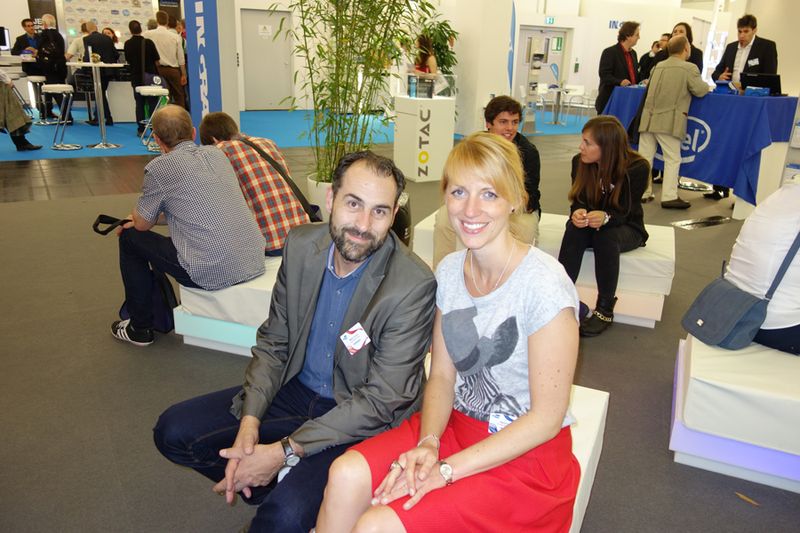 Marco Fuocco, Lacon Electronic, mit Ramona Hieß, TP-Link (Bild: IT-BUSINESS)