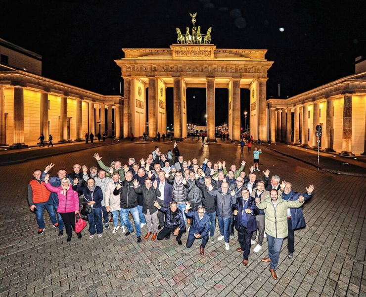 ISTMA Europe Meeting 2025 in Berlin – das Brandenburger Tor als Kulisse für ein starkes europäisches Netzwerk. (Bild: VDWF)