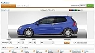 Der Konfigurator zeigt alle Felgen auf dem gewünschten Fahrzeug. (Archiv: Vogel Business Media)