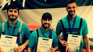 Philipp, Onur und Burak haben sich als Sieger des „Race“ für das Finale auf der IAA qualifiziert. (ZDK)