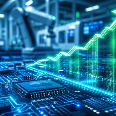 Mit einem Auftragsplus von über 32 Prozent verzeichnet die deutsche Elektro- und Digitalindustrie einen starken Start ins zweite Halbjahr. (Bild: VCG / KI-generiert)