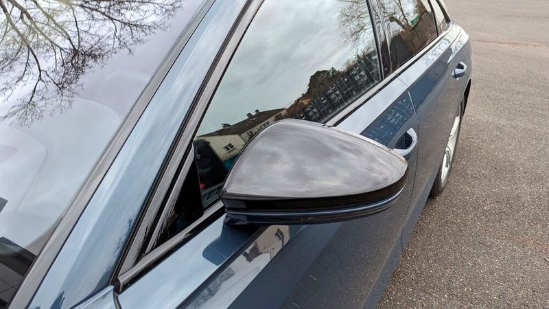 Auch die Spiegelkappen waren beim Testwagen schwarz lackiert (plus 105 Euro und 1 Cent, im Ernst!). (Bild: Rosenow – VCG)