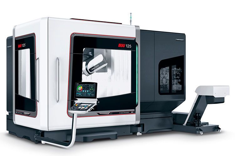Die „Dixi 125“ erweitert die gleichnamigen Bearbeitungszentren um eine kleinere Baugröße für Werkstücke bis 1.250 mm Durchmesser. Die Maschine bietet eine volumetrische Genauigkeit von weniger als 15 µm. (Foto: DMG Mori)