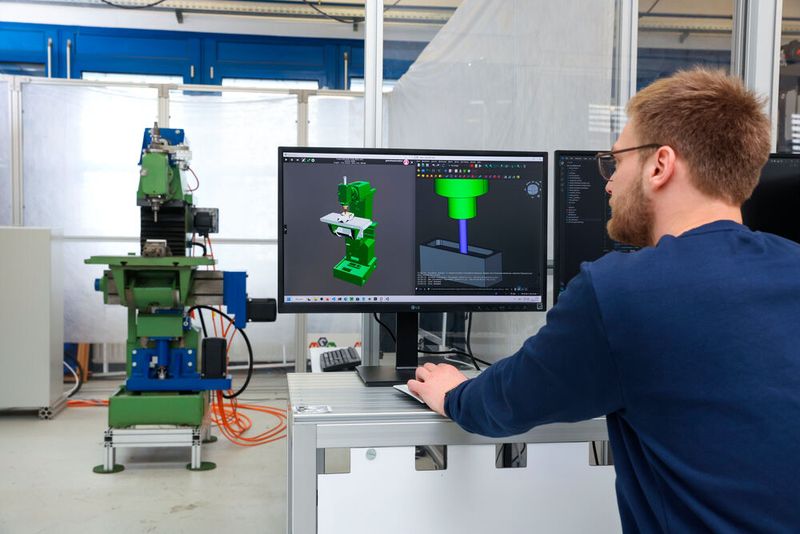 Somit übernimmt das digitale Abbild die Rolle eines CAM-Systems und gibt Informationen zurück, die z.B. zur Erstellung eines Angebots genutzt werden können.  (Bild: A. Sell/Smartfactory-KL)