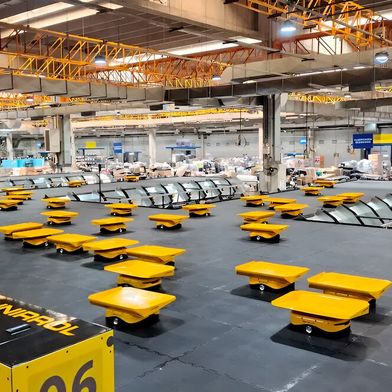 Libiao Robotics hat ein robotergestütztes Paketsortierzentrum für Correo Argentino in Monte Grande bei Buenos Aires in Betrieb genommen. (Bild: Libiao Robotics)