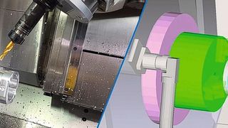 Mithilfe des digitalen Zwillings des 3D Virtual Monitors lassen sich bei jedem Projekt Bearbeitungsprozesse vollständig simulieren. (Bild: Okuma)