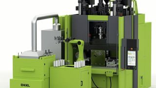 Engel Austria präsentiert „compositäres“ Spritzgieß-Know-how auf der JEC World 2017 in Paris. Mit dabei sind auch Vertreter der Engel v-duo Baureihe, von denen, wie es heißt, erstmals auf einer JEC World eine Maschine live produzieren wird. (Engel)