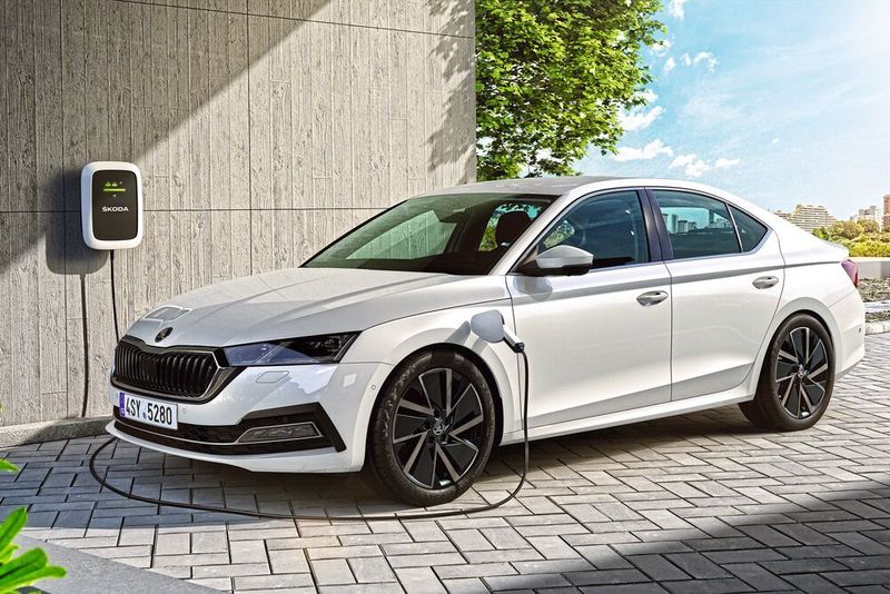 Die wohl wichtigste Neuerung aber ist die Hybridisierung des Modells, das es als Mildhybrid und Plug-in-Hybrid gibt. (Skoda)