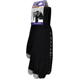 Die Touchscreen Gloves verfügen in drei Fingerspitzen jeder Hand über eingewebte leitende Fasern.