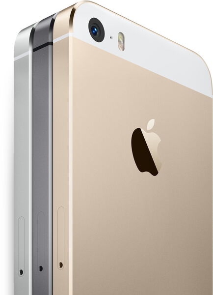 Silber, Spacegrau und Gold - die drei Farben des iPhone 5S. Die Rückenschale ist aus Aluminium. (Bild: Apple)