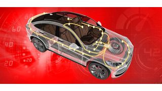 Ein Überblick über die konzeptionelle Anordnung verschiedener, dem Bereich der Karosserieelektronik zuzuordnender Steuergeräte im Innern eines Autos. (Sergey Nivens - Fotolia)