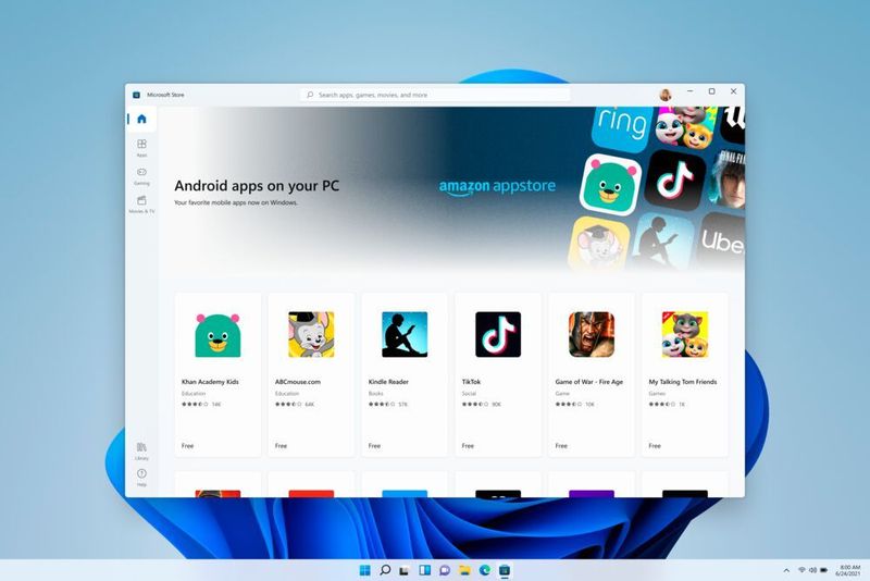 Android-Apps kommen in den Microsoft Store, allerdings mit dem Appstore von Amazon als Installationsquelle. (Microsoft)