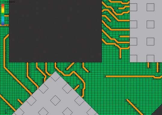 Gerber support: Making it easy to capture information on PCB traces, enabling modelling in detail instead of approximating the copper content on each layer.(Image:  Future Facilities)