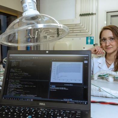 Merit Bodner vom Institut für Chemische Verfahrenstechnik und Umwelttechnik der TU Graz.  (Bild: Lunghammer - TU Graz)