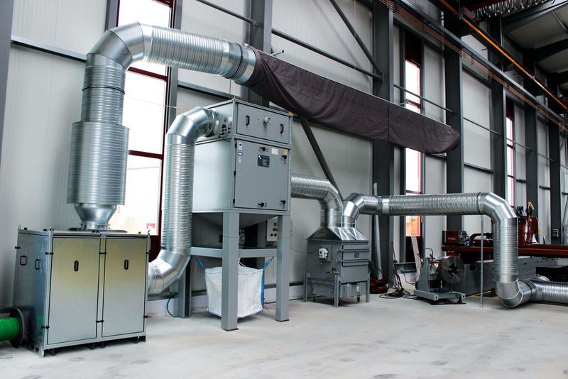 Die Absaug- und Filteranlage ZPF nimmt die schadstoffhaltige Luft auf und reinigt sie. (Bild: Teka)