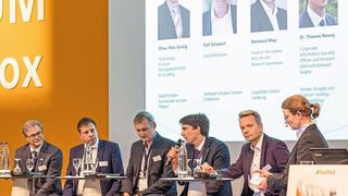 Im Forum Techbox berichten Experten aus Industrie, Forschung und Politik über die brennendsten Themen der Ver­packungsbranche. (Nuernberg Messe / Thomas Geiger)