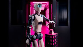 Während der Eröffnung drückte Agile One symbolisch den Startknopf. (Bild: Deutsche Telekom AG / Cindy Albrecht)