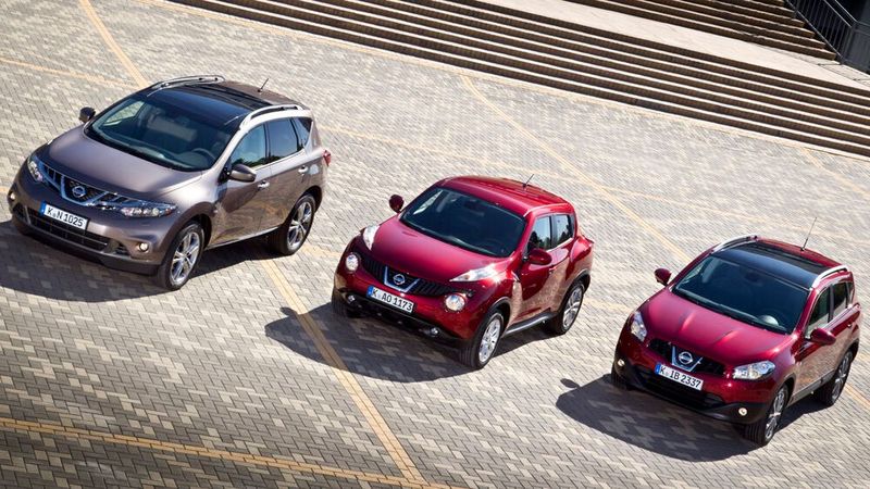 Neue SUV wie X-Trail (ab 2001) und Murano (ab 2006), der kompakte Crossover Qashqai (2007) sowie der mutige Juke (2010) brachten Nissan zurück auf Erfolgskurs. (Bild: Nissan)