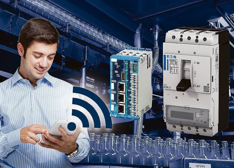 Highlight auf dem Messestand von Eaton sind die neuen digitalen Leistungsschalter NZM. (Eaton)