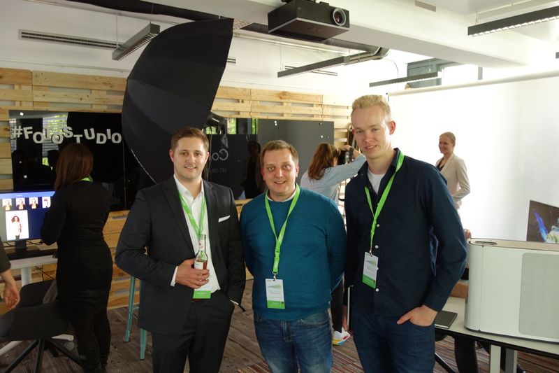 (v. l.) Marc Seemann, ACER, mit Moritz Jäger und Raphael Lechtenberg, Office Partner. (Bild: IT-BUSINESS)