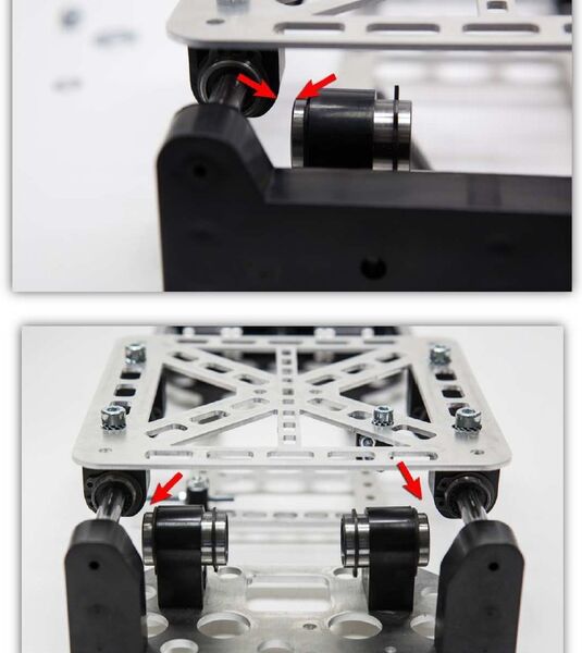 Der 3D-Drucker Velleman K8200 im Aufbau: Exaktes Arbeiten ist angesagt (Bild: Velleman nv)