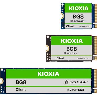 Die BG8-Serie wird von Kioxia in den M.2-Formfaktoren 2230, 2242 und 2280 angeboten. (Bild: Kioxia)