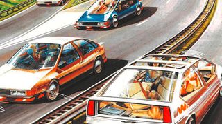 Tollkühne Visionen zur Zukunft der Mobilität gab es schon in den 1970er-Jahren. (VW)