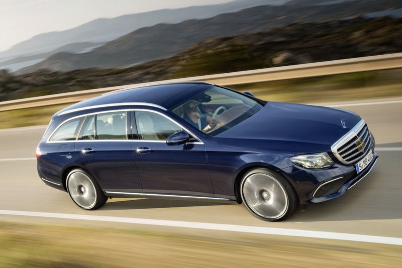 Die obere Mittelklasse dominiert die Mercedes-Benz E-Klasse 200 als T-Modell. Restwert in Prozent: 51,5. (Daimler)
