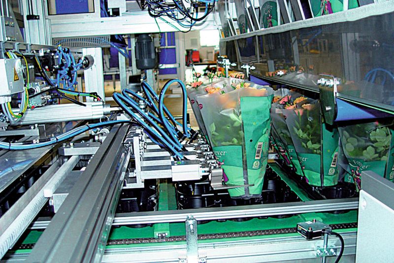 Bild 1: Die Energieeffizienz konventioneller pneumatischer Verpackungsmaschinen lässt sich erhöhen, indem der Abluftstrom zur Drucklufterzeugung genutzt wird. (Festo)