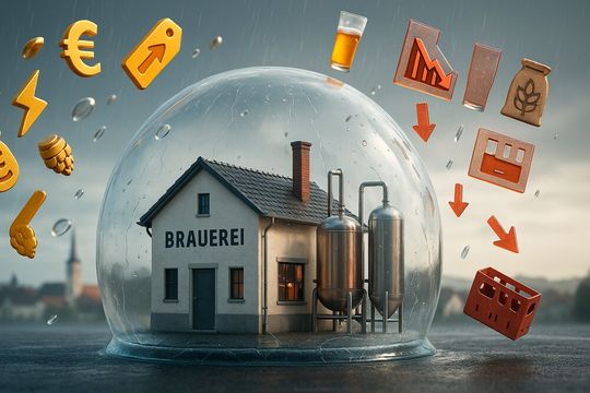 Sinkender Bierkonsum und gestiegene Kosten treiben die oberfränkische Traditionsbrauerei in die Krise.(Bild:  GPT Image Editor / KI-generiert)