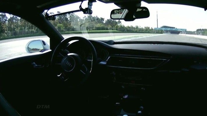 Der Audi RS 7 concept am Limit: fahrerlos rund um den Hockenheimring (Audi)