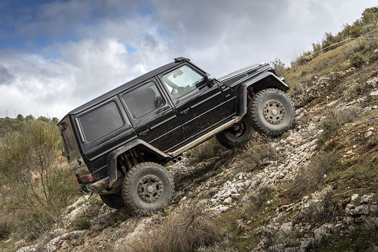 Das Prinzip der Portalachsen hat der G500 4x4² vom 6x6 übernommen. (Foto: Daimler)