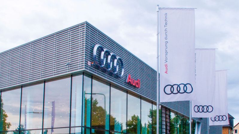 Die Moll-Gruppe ist in Düsseldorf nun an der Krefelder Straße 117 mit Audi aktiv.(Bild:  Moll-Gruppe)