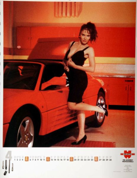Models und Technik: Der Würth-Kalender 1992. (Bild: Würth)