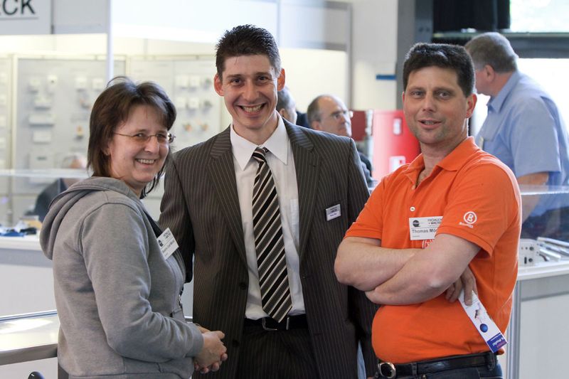 Bester Laune ist Werner Prinz (m.) von Fröhlich + Walter. (Archiv: Vogel Business Media)