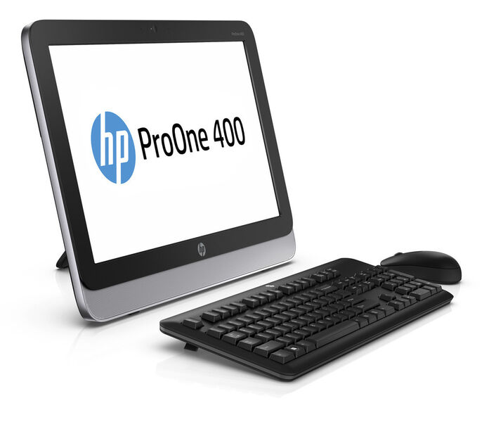 Der All-in-One-PC Pro-One 400 kann mit oder ohne Touchscreen geordert werden. (Bild: HP)