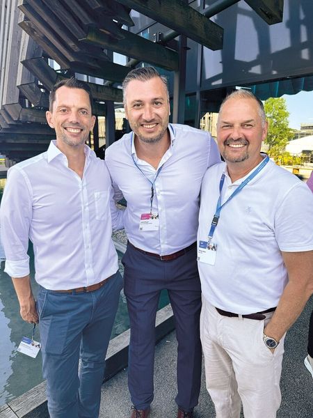 Hendrik Flierman (G Data) zusammen mit Julius Berger (Fsas) und Thomas Peter (Reiner SCT) (Bild: Vogel IT-Medien GmbH)