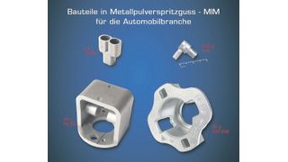 Produktbeispiele, hergestellt im MIM-Verfahren. Bild: OBE-GmbH & Co. KG (Archiv: Vogel Business Media)