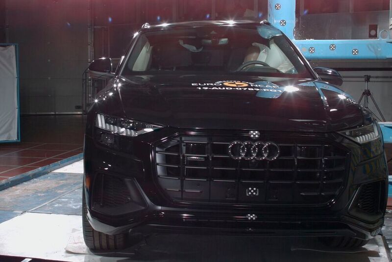 Euro-NCAP hat noch einmal zehn Autos in den Crashtest geschickt. Volle fünf Sterne erreichten der Audi Q8, ... (Euro-NCAP)