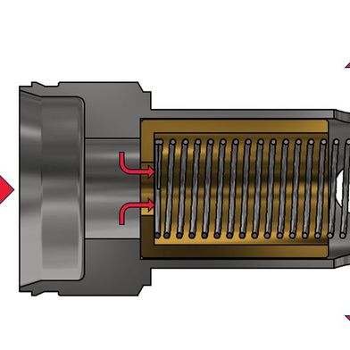 Die QRV Durchflussregelventile von Lee sind in Größen von 5,5 bis 18 mm verfügbar und decken eine Durchflussrate von 0,2 bis 20 l/min ab. Der Druckbereich liegt hierbei, je nach Ausführung, entweder zwischen 0,1 und 2,75 bar (1,5 – 40 psi) oder zwischen 0,17 und 2 bar (2,5 – 30 psi).  (Bild: Lee)