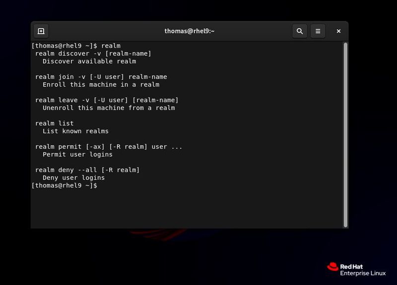 realm verwaltet die Aufnahme und das Verlassen von Active-Directory-Domänen sowie die Berechtigung einzelner Benutzer am System. (Bild: Joos)