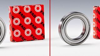 Sonderpreis "Fälschung" - Wälzlager: FAG-Rillenkugellager „FAG 6012.2ZR.C3“ und INA-Schrägkugellager „INA 30/8-2RS“  
Links Originale: Schaeffler Technologies AG & Co. KG, Herzogenaurach, Deutschland
Rechts Fälschungen: Export: Yakang Bearing Supplies Co., Ltd., Beijing, VR China
Vertrieb: Ein deutsches Handelsunternehmen hat bei Yakang im guten Glauben FAG- und INA-Wälzlager geordert und weiter verkauft. Eine Grenzbeschlagnahme und darauffolgende einstweilige Verfügung offenbarten die Produkte als Fälschungen. Das Handelsunternehmen hat sich mit der Vernichtung der Fälschungen einverstanden erklärt und sich bei Schaeffler entschuldigt. (Bild: Aktion Plagiarius e.V.)