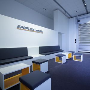 Auf rund 230 m²kann Efaflex seinen Kunden nun  das ganze Jahr über ausgewählte Produkte präsentieren.