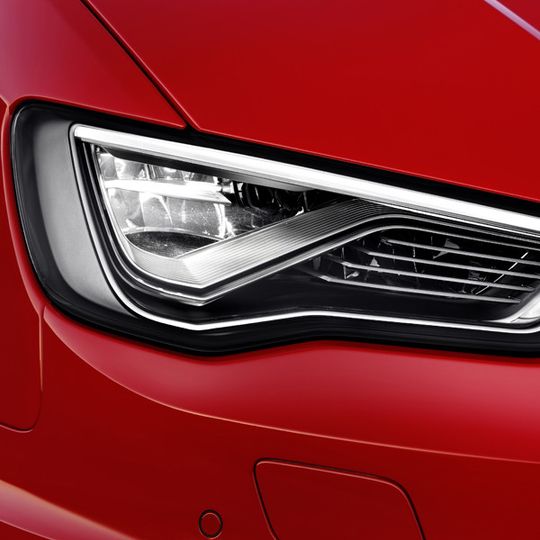 Ein Autoscheinwerfer: Audi arbeitet bereits heute an der Kfz-Beleuchtungstechnologie von morgen(Bild:  Audi)